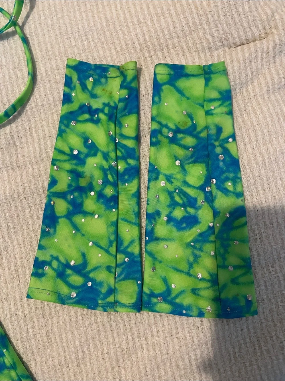 Neon Green & Teal Rave outfit